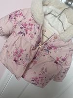  Baby girl pink floral puffer coat 3-6 months
