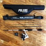 Travel Rod & Reel Combo 7ft Carbon Polaris Adventure Pro 5pc (Premium Quality)