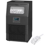 HOMCOM Commercial Ice Maker with 4kg Ice Storage for Home Restaurant