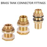 Tank Connector Fittings BSP Male/Female Thread Fittings 1/4"-3/8"-1/2"~2" Brass