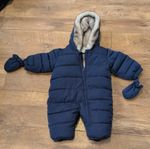 Baby Boys All In One Snow Suit Blue Age 3-6 Months M&S
