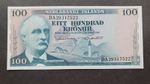 ICELAND 100 kronur 1961, P-44,  UNC