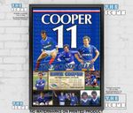 Davie Cooper Rangers Football Legend memorabilia signed A4/A3 #98