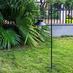 Shepherd Hook Heavy Duty Adjustable Metal Shepherd Hook With 4 Claw Base For