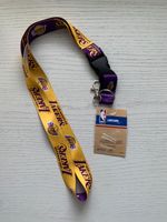 WinCraft Los Angeles Lakers NBA Lanyard Purple Yellow Detachable Keyring BNWT