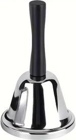 Hand Bell Stainless Steel Small Service Call Bell Loud Ringing Bell with Handle