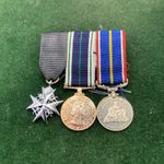 Post War Miniature Medal Group Of 3 Including RNR Long Service And St John’s