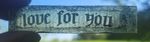 Stained Glass Love For You church amber reclaimed antique fragment painted piece