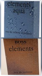 New Vintage Boss 6 mini Mens EDT samples Sport Spirit Elements Aqua One 31.5ml