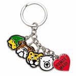 HUMAN MADE Animal Keyring Silver Logo Charm Keychain