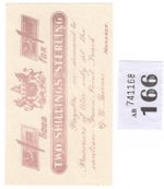 South Africa Anglo-Boer War Green Point Track 2 Shilling 1900 UNC dark red