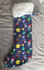 Button Moon - Hand Made Christmas Stocking