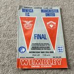 European Cup Final Programme Benfica v Manchester United Wembley 29 May 1968