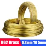 Brass round wire (Bare) 0.3mm 0.4mm 0.5mm 0.6mm 0.8mm to 5.0mm jewellery/craft