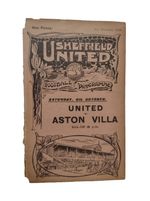 1928 Sheffield United Reserves v Aston Villa Reserves 1st Oct Very Rare