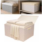 Toy Blanket Storage Box with Lid Foldable Collapsible Boxes