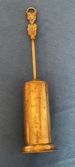Brass Cat Out Of Chimney Design Hearth Brush Vintage 11” inches high