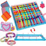 Sunrad DIY Arts and Crafts for Kids,2-in-1 Friendship Bracelet Making Kit for