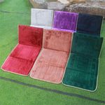 Luxury Thick Large Prayer Mat with Back Rest Foldable Various Colours