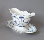 KPM Berlin Germany  White Blue Gravy  Sauce Boat