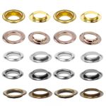 30mm 40mm Large Metal Brass Eyelets Gold Silver Bronze Grommets with Washer