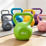 Kettlebell 5/10/15/20/25/30LB Soft Weight Kettlebell Exercise Home Gym Workout