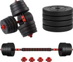 10/20/30/40KG Adjustable Weights Fitness Dumbbell Set for Men/Women,Arm Hand