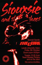 Siouxsie & The Banshees - Leeds University poster, 1979 - see details below