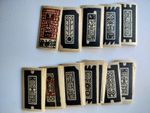 Antique 19th century Asian Indonesia Java playing cards, old but unused