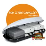 400 Liter Cargo Box Waterproof Roof top Box Cargo Carrier Roof Storage Box 75KG