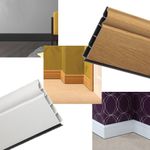 Plastic Skirting Board PVC Ogee Roomline Skirting Board uPVC Torus Skirting - 5m