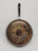 Vtg Pre-1968 Revere Ware 10" Skillet Heavy Thick Steel Process Patent Clinton IL
