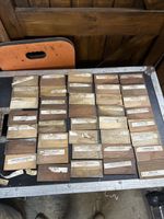Vintage Fitchett & Woollacott of Nottingham Timber Wood specimen sample box set