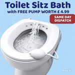 Foldable Hanging Toilet Sitz Bath for Postpartum Hemorrhoids Patient Healing UK