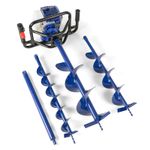 Petrol Earth Auger Fence Post Hole Borer 52cc + Three Drill Bits + Extension
