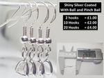 925 Stamped Silver Earring Hooks with Pinch Bail  DIY - Free Delivery