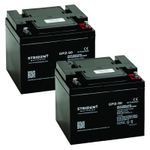 Mobility Scooter Batteries 12V 50Ah X 2 Strident AGM GP Electric Wheelchair
