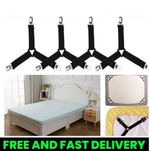 4Pcs Triangle Bed Sheet Mattress Holder Fastener Grippers Clips Suspender Straps