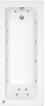 Trojan Solarna 1600 x 700mm 12 Jet Whirlpool / Spa Bath