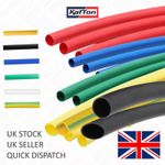 HEAT SHRINK TUBING SLEEVING 2:1 ELECTRICAL CABLE WIRE SLEEVE TUBE VARIOUS COLOUR