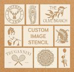 Personalised Custom Logo Image Stencil Reusable Mylar A6 A5 A4 A3 A2 A1
