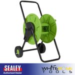 Sealey Garden Hose Trolley 60m Capacity Lightweight Tubular Steel 