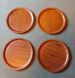 MCM Danish SILVA Moulded Teak Coasters