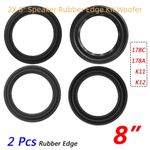 2X 8" Speaker Rubber Edge Kit Woofer Diaphragm Surround Repair 178C 178A K11 K12