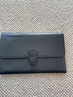 Aspinal of London Leather Travel Wallet/Organiser Passport Black Red