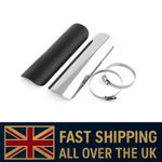Universal Exhaust Muffler Pipe Heat Shield Cover Protector Chrome For Motorcycle