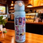 Cartoon Water Bottle K-Pop Style Large Capacity Portable Hiking Bottle