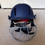 Gunn & Moore GM Purist Geo II Cricket Batting Helmet Face Guard Blue Junior