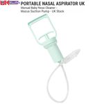 Nasal Aspirator | Snot Sucker | Nasal Pump Sinus Drainer | Manual Nose Cleaner