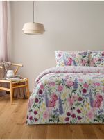 Duvet Set Multi-coloured Machine Washable Bloom Bows Reversible Beddings